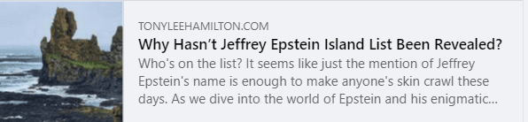 Jeffrey Epstein Island