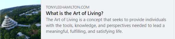 What is the Art of Living