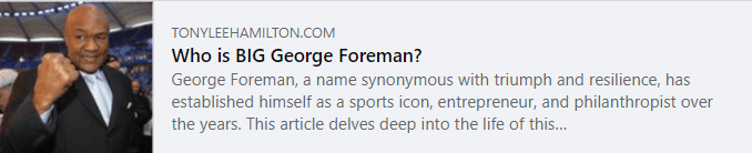 Who is Big George Foreman