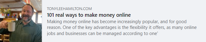 101 Real Ways to Make Money Online