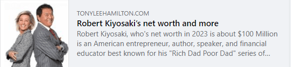 Robert Kiyosaki’s net worth and more