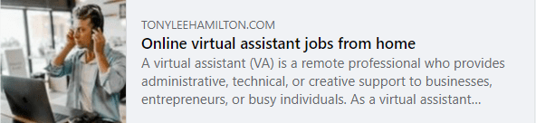 Online virtual assistant jobs from home