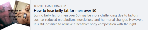 How to lose belly fat for men over 50