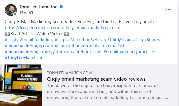 Cliqly E-Mail Marketing Scam Video Reviews