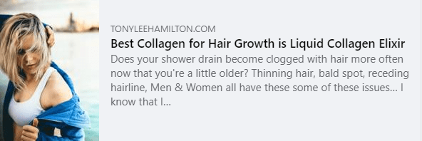 Hair Growth with Isagenix Collagen Elixir
