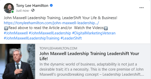John Maxwell Leadership Training LeaderShift Your Life & Business