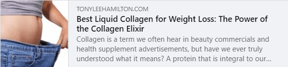 Best Liquid Collagen for Weight Loss The Power of Collagen Elixir