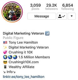 Tony Lee Hamilton on Instagram