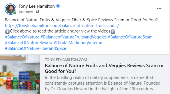 Balance of Nature Fruits Veggies Fiber Spice Scam Reviews