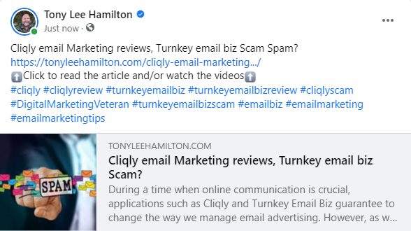 Cliqly email marketing reviews turnkey email biz scam spam