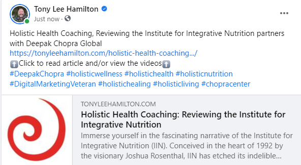 Holistic Health Coaching Institute for Integrative Nutrition partners with Deepak Chopra Center
