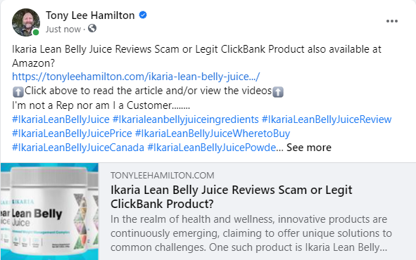 Ikaria Lean Belly Juice Reviews Scam or Legit ClickBank Weight Loss Belly Fat Product