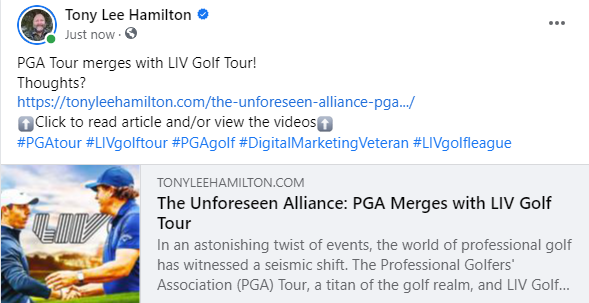 LIV Golf Tour PGA Tour Golf Merger