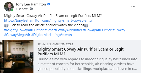 Mighty Smart Coway Air Purifier Scam Review MLM Purifiers