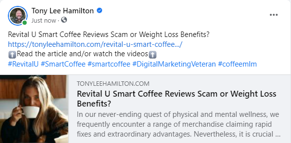 Revital U Smart Coffee Reviews Scam Weight Loss Management