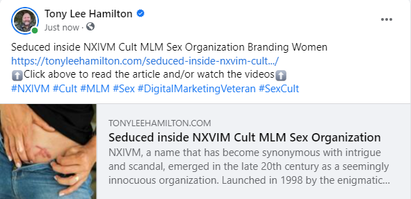 Seduces inside NXIVM Cult MLM Sex Organization Branding Women Scam