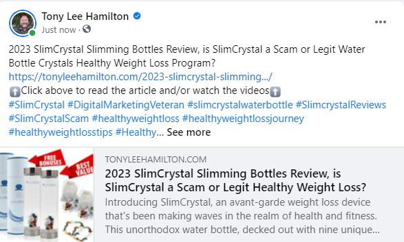 SlimCrystal Slimming Bottles Review Scam Legit Water Bottle Crystals Healthy Weight Loss Program