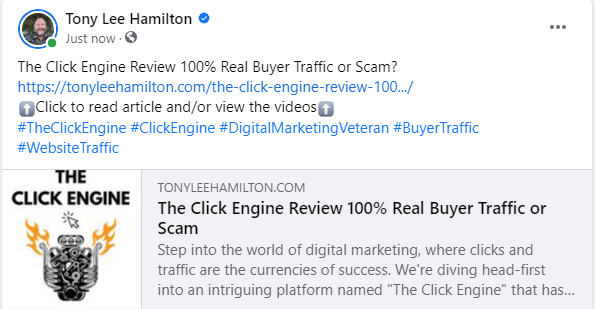 The Click Engine Review 100 Real Buyer Traffic Scam
