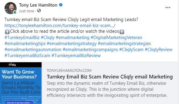 Turnkey email Biz Scam Review Cliqly Legit email Marketing Leads List