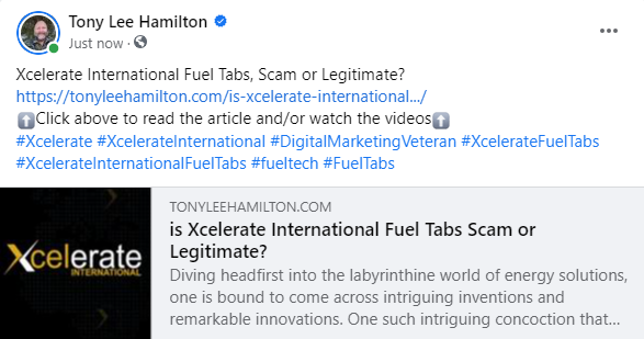 Xcelerate International Fuel Tabs Scam Review 2023